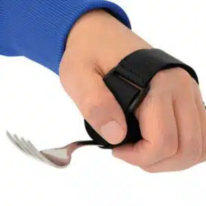 a hand with a fork on a fork