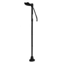 Ergonomic orthopedic cane – foldable for left hand with wrist strap