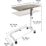a table with height measurements