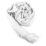 a white scarf rolled up