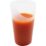 Röd juice i genomskinlig kopp