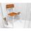 a chair with a towel on it