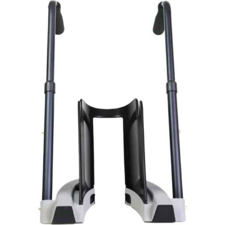 Framifrån – dubbla rälsar Strumppådragare Special sedd framifrån med tydlig bild av inre och yttre räls.