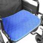 Sittskydd Tvättbart. a blue cushion on a wheelchair