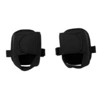 Protective footrest for wheelchair - black two-pack with adjustable straps.