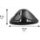Burköppnare Enkel a black triangle shaped object with a measuring tape