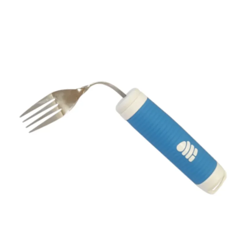 Böjbar gaffel med greppvänligt handtag liggande vy