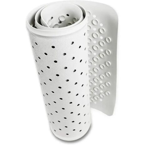 Flexibel och platsbesparande design Duschmatta 43x43 ihoprullad för förvaring