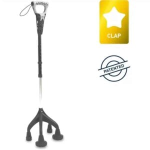 Fyrpunktskäpp Ergonomisk fyrpunktskäpp med CLAP-patent och halkfria fötter