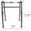 Gåram a black frame with measurements