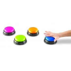 a hand pushing a button