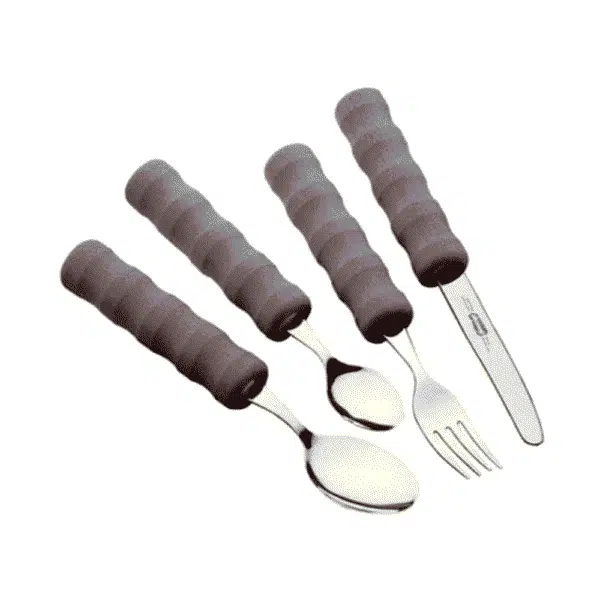 a spoon and fork with handles