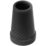 Hopfällbar käpp med blommigt rött mönster a black thimble with a white background