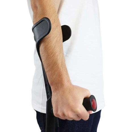 Ortopediska kryckor med mjukt underarmsstöd och ergonomiskt grepp Ortopediska kryckor med mjukt underarmsstöd och ergonomiskt grepp