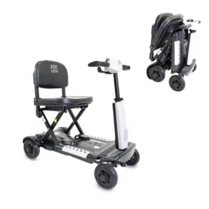 Promenadskoter vikbar för vuxna - Permobil PEPE i vit och svart färg