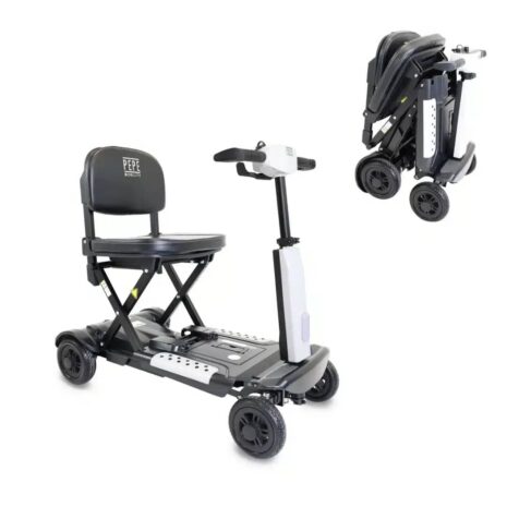 Promenadskoter vikbar för vuxna - Permobil PEPE i vit och svart färg