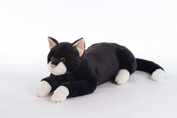 Therapy cat black without sound – soft and lifelike without electronics