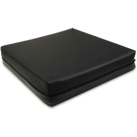 Sittkudde för rullstol med mått 42 x 42 x 8 cm i perspektivvy