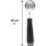 Sked med ergonomiskt grepp Skopa med svart handtag, 28 cm