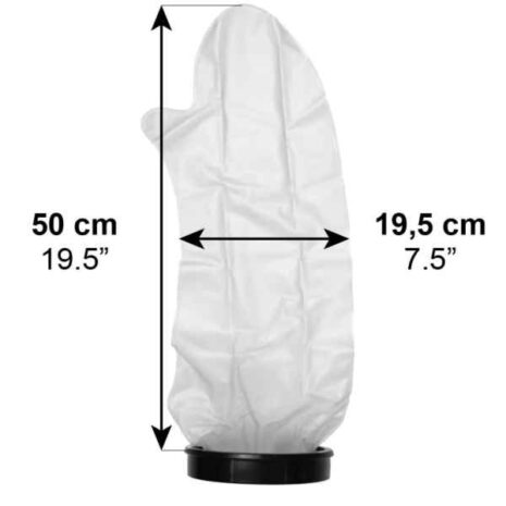 blob-3-54.jpg Skydd för gipsad underarm a white glove with measurements