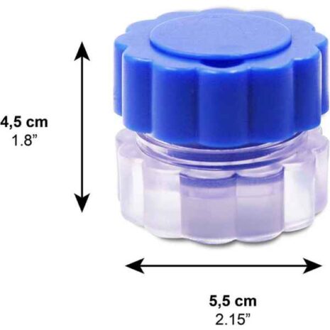 blob-3-60.jpg Tablettkrossare a blue plastic container with a blue cap
