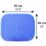 Tvättbart sittskydd a blue square cushion with measurements