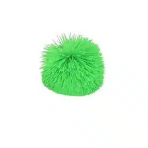 a green pom ball