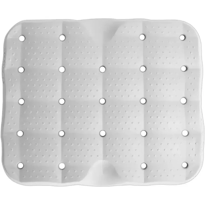 Granulerad ovansida för komfort och säkerhet Översida av duschpallskudde med dräneringshål och mjuk struktur