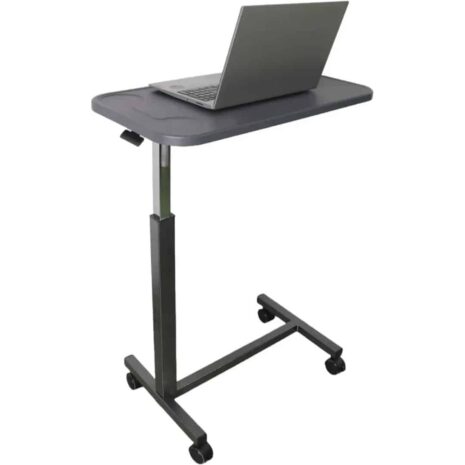 Höj och sänkbart bord Höj- och sänkbart bord med hjul med laptop
