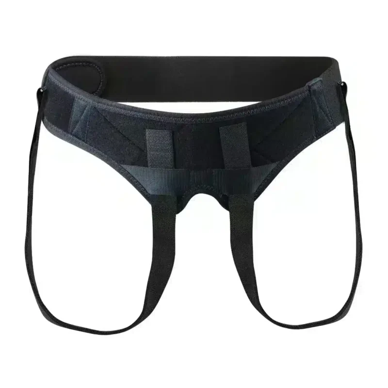 Bråckband vid ljumskbråck – produktbild Bråckband vid ljumskbråck – storlek 3 med dubbla remmar i mörkblå färg