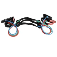 Three Refit Exertube exercise bands in different colors