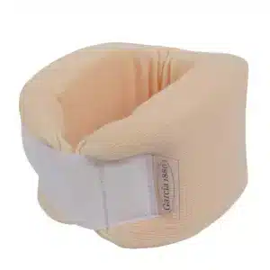 Beige halskrage mjuk skum 54×9 cm med kardborre