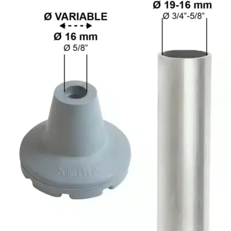 Kompatibilitet för rördiameter 16–19 mm Mått på kryckdoppar 19 mm – passar rör 16–19 mm