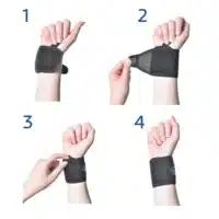 Instructions for how to elastically adjust wrist support step by step