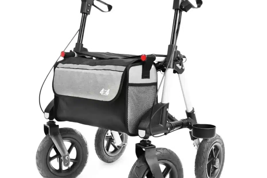 Rullator med stora hjul för alla underlag 4x4