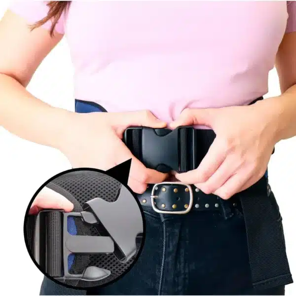 Transfer belt with handle – buckle adjustment