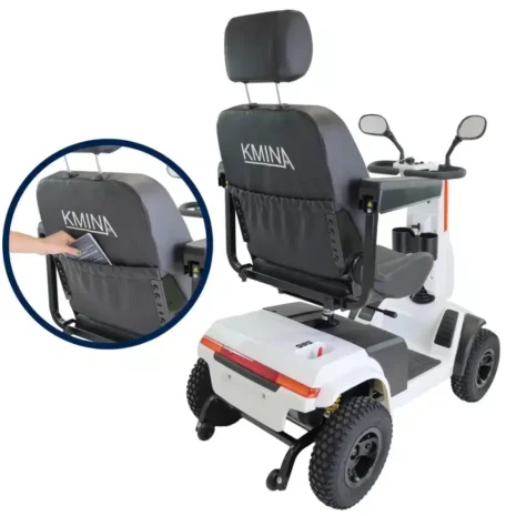 Stabil design bakifrån elscooter terränggående för vuxna sedd bakifrån