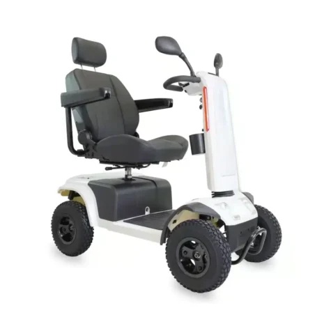 Sidoöversikt av scootern elscooter terränggående för vuxna i profilvy