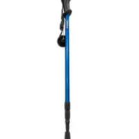 Walking stick for hiking Adjustable length blue with telescopic function