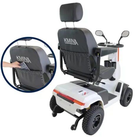 Stabil design bakifrån Promenadskoter elscooter terränggående för vuxna sedd bakifrån