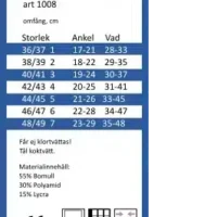 Förbandsstrumpa natur storlek 40 41 storlekstabell ankel 19 24 cm vad 30 37 cm