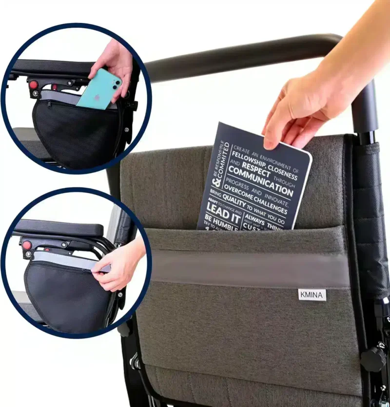 Elektrisk rullstol K10075 förvaringsficka Elektrisk rullstol K10075 förvaringsficka bak på ryggstödet