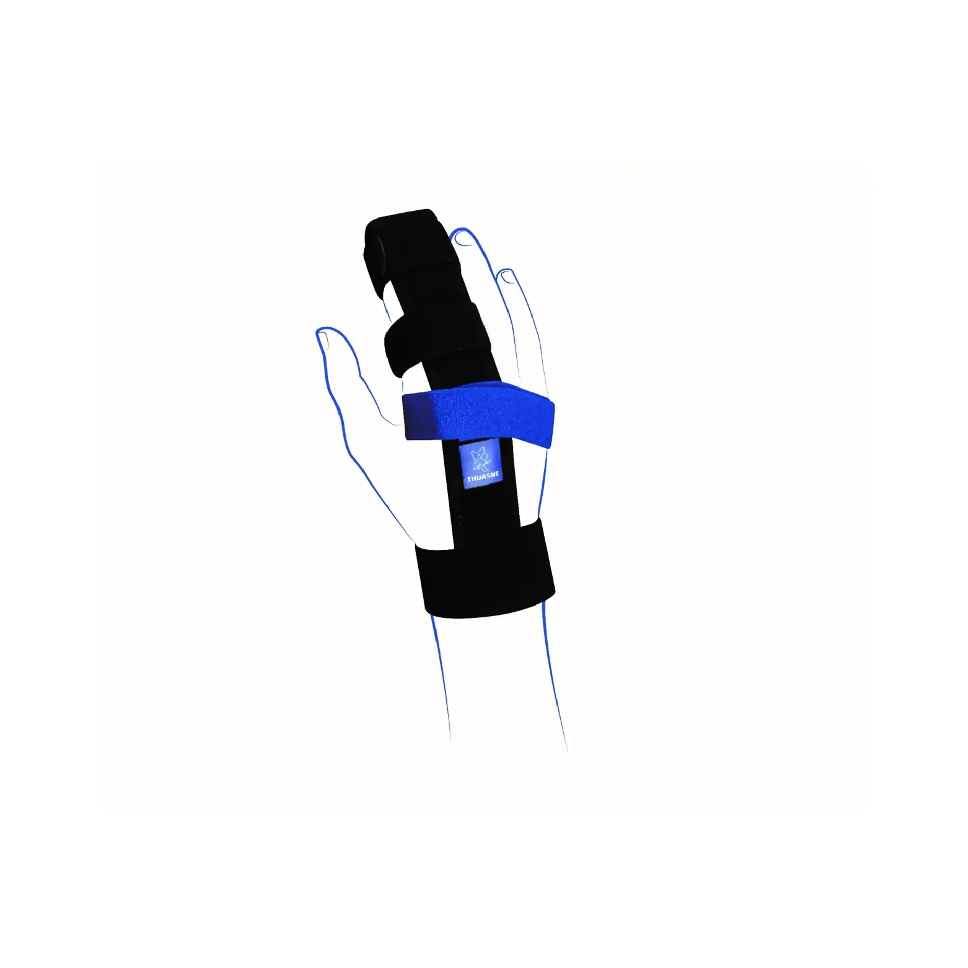 LigaFlex Finger storlek 3 illustration av immobiliseringsskena