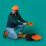 LombaCross Activity storlek 5 - Höjd 26 cm ryggstöd vid knästående arbete