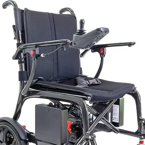 Detaljer elektrisk rullstol kolfiber Elektrisk rullstol kolfiber detaljerad konstruktion