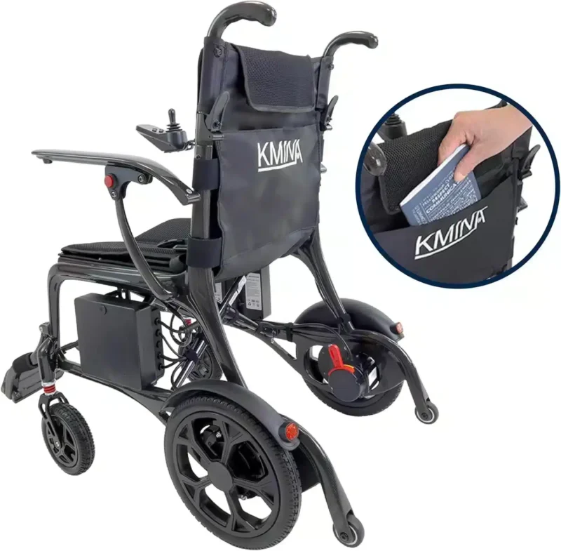 Elektrisk rullstol kolfiber hopfällning Elektrisk rullstol kolfiber lätt att fälla ihop
