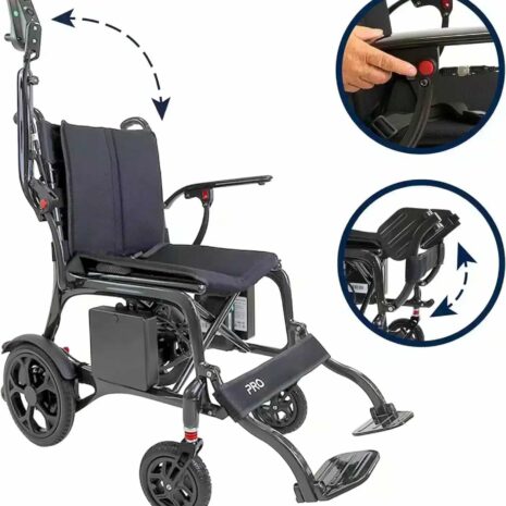 Hopfällbar elektrisk rullstol kolfiber Elektrisk rullstol kolfiber hopfällbar design