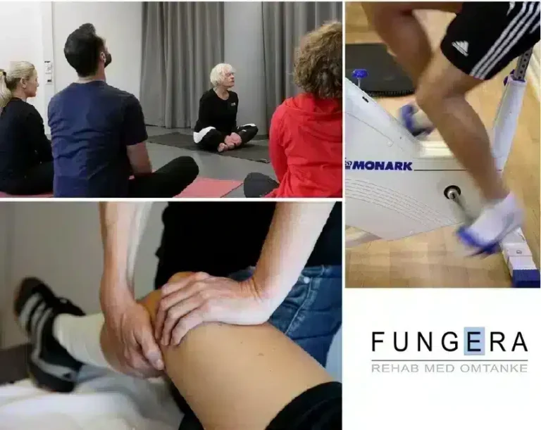 Fungera – rehabilitering med omtanke i Göteborg, sjukgymnastik, träning och behandling i modern rehabmiljö.