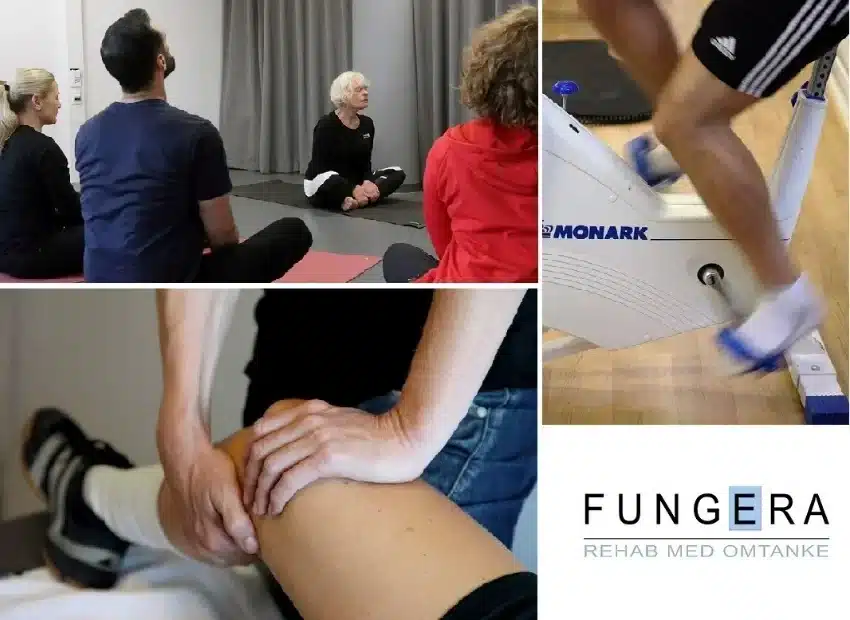 Fungera – rehabilitering med omtanke i Göteborg, sjukgymnastik, träning och behandling i modern rehabmiljö.