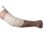 Elastisk armbågas bandage i beige som lindas runt armbågen för jämn omslutning och stabilt stöd